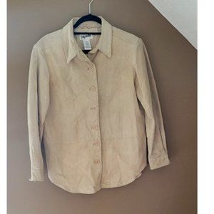Bagatelle Women's Beige LEATHER Jacket (EUC)